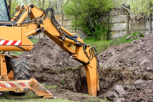 Preview: Industrial building construction site bulldozer
