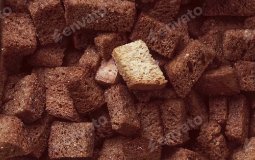 Preview: Crackers From Black And White Bread With Butter And Salt