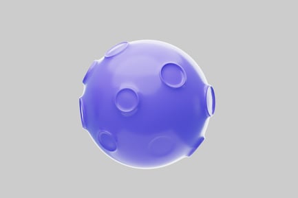 Preview: Purple business sphere with holes