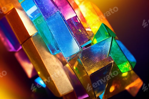 Preview: The crytal with colorful light