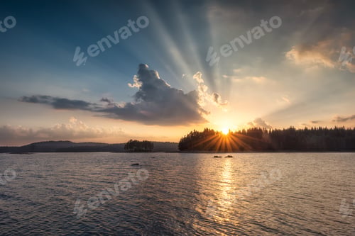 Preview: Lake sunset
