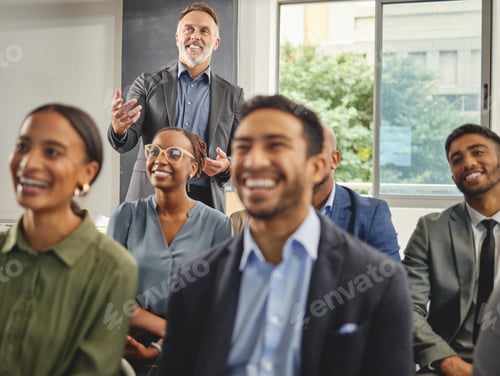 Preview: Shot of a group of businesspeople having a meeting in a boardroom at work