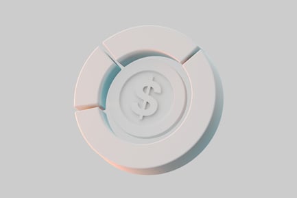 Preview: Minimalist dollar sign pie chart