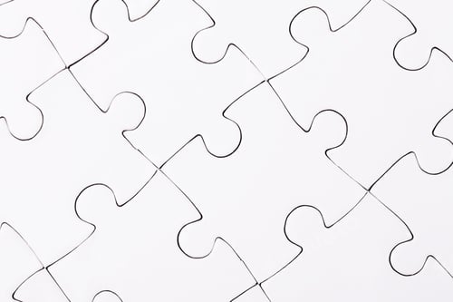 Preview: Complete puzzle / jigsaw template for print