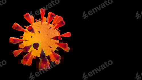 Preview: Detailed Microscopic View of a Virus Cell