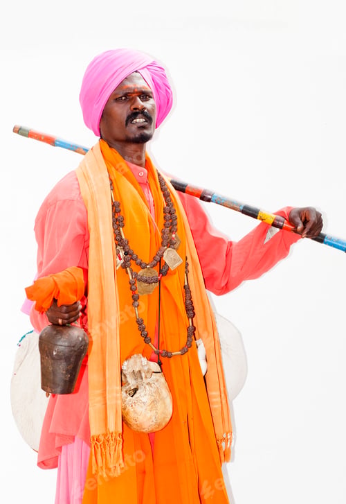 Preview: Indigenous Aghori Sadhu, They lived at the cremation place, India.