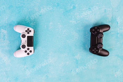 Preview: Computer gaming joystick. Gaming concept. Game controller.