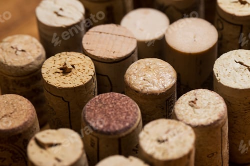 Preview: Wine corks on the table