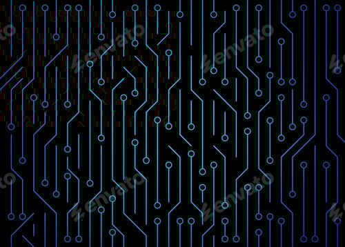 Preview: Circuit board. High-tech technology background texture. Pattern abstract illustration.