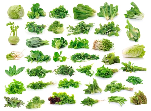 Preview: Vegetables collection isolated on white background