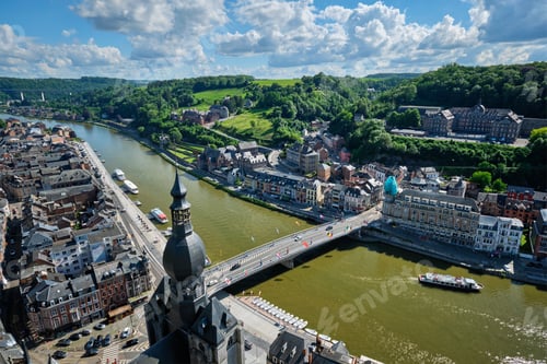 Preview: Aerial view of Dinant town, Belgium