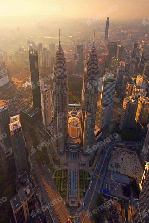 Preview: Kuala Lumpur Downtown, Malaysia, urban city in Asia.