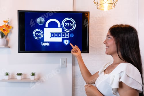 Preview: Young entrepreneur gives a presentation about business cybersecurity and its importance in business