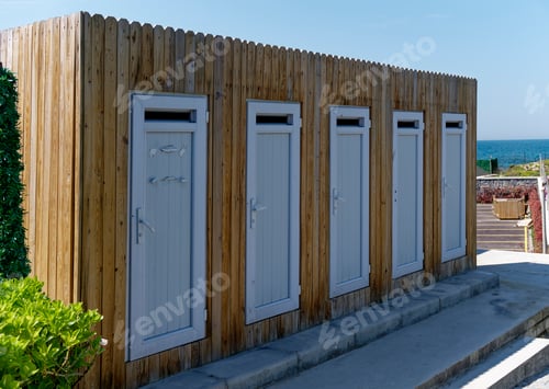 Preview: changing rooms on the beach