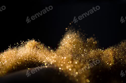 Preview: Bokeh Abstract Background with Glitter Lights. Blurred Soft vintage coloreก.