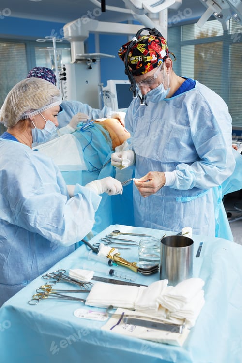 Preview: Surgery in Progress in Bright Hospital Operating Room