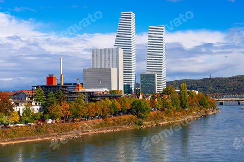 Preview: Basel, Switzerland Office Buildings on the Rhine