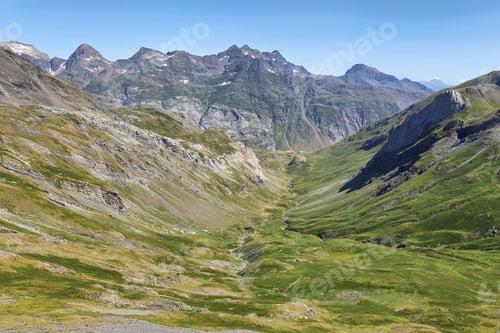 Preview: View of Tena Valley in The Pyrenees, Huesca, Spain.