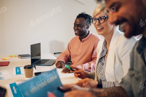 Preview: Multiracial business team having a meeting in the office