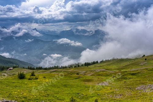 Preview: Mountain landscape along the road to Colle dell'Assietta