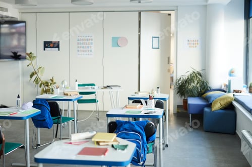 Preview: Empty School Classroom