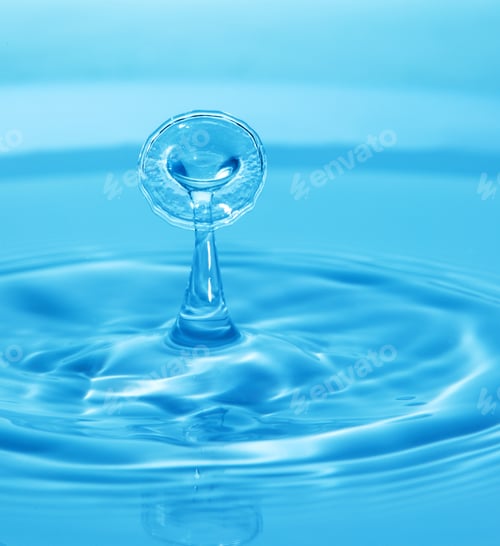 Preview: Abstract background of splash of color water, collision of colored drops, the concept