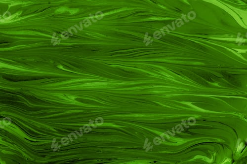 Preview: Beautiful green painting with linear designs