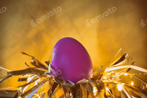 Preview: Easter egg rabbit concept on a nest.