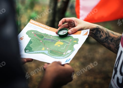 Preview: Outdoor orienteering check point activity