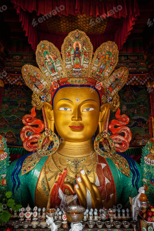 Preview: Maitreya Buddha in Thiksey Gompa
