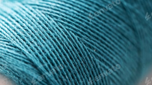Preview: Close-Up Texture of Teal-Colored String