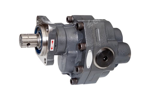 Preview: Double-sided gear pump. Used in dump trucks, cranes, tractor buckets.
