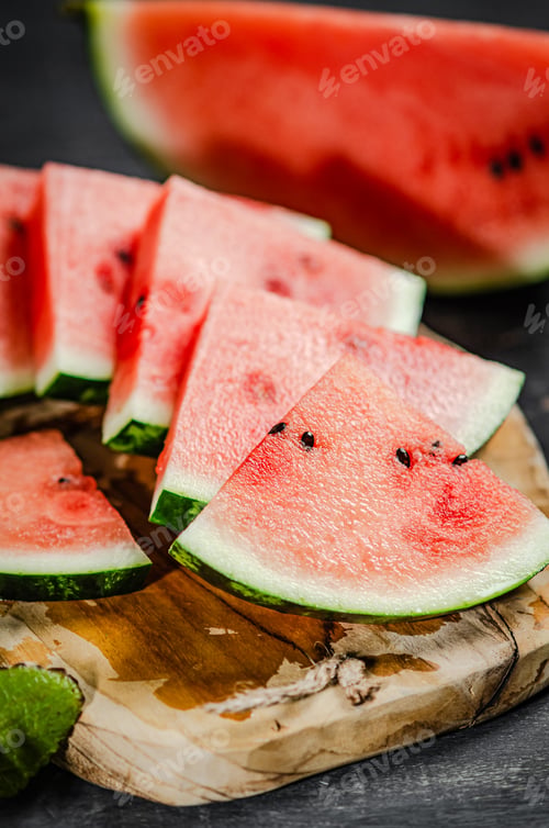 Preview: Sliced fresh watermelon.