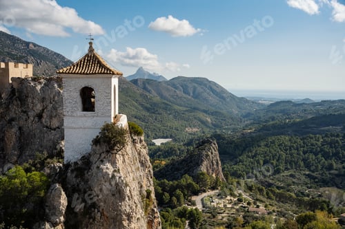 Preview: El Castell town in mountains in the province of Alicante Spain
