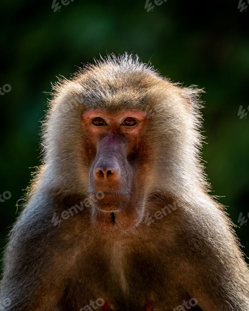 Preview: Close-up portrait of a baboon