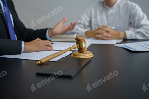 Preview: Legal counsel presents to the client a signed contract