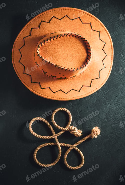 Preview: cowboy hat on black
