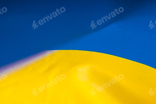 Preview: National flag of Ukraine fabric textile background