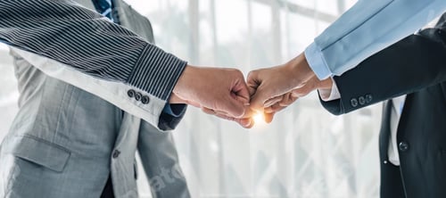 Preview: Business handshake for teamwork of business merger and acquisition,successful negotiate,hand shake