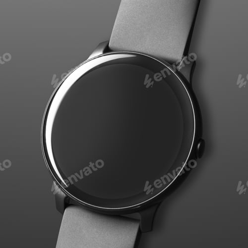 Preview: Smartwatch screen mockup digital device