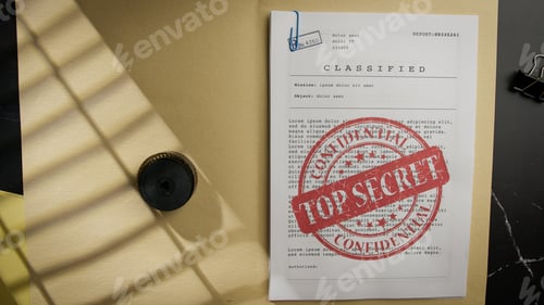 Preview: Documents of secret projects in folders
