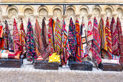 Preview: Old traditional Turkish carpet shop in cave house Cappadocia, Turkey Kapadokya.