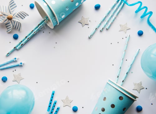 Visualização: Fundo de feliz aniversário ou festa.