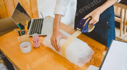 Preview: Online small business owners are packing their ordered products