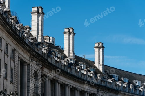 Preview: Old buildings in Regent Street in the city of Westminster in London