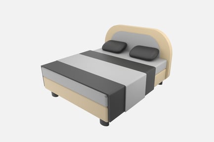 Preview: Bed 3D Illustration