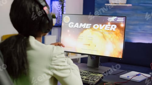 Preview: Nevous pro african cyber losing videogame