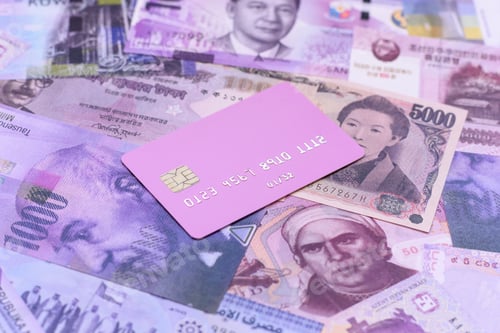 Preview: Money background, currency exchange, paper banknotes from different countries. Money cash currency