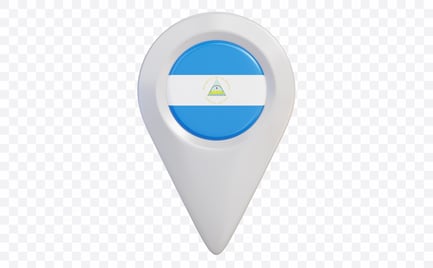Pin de ubicación de Nicaragua
