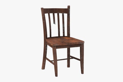 Preview: Distressed Wood Dining Chair